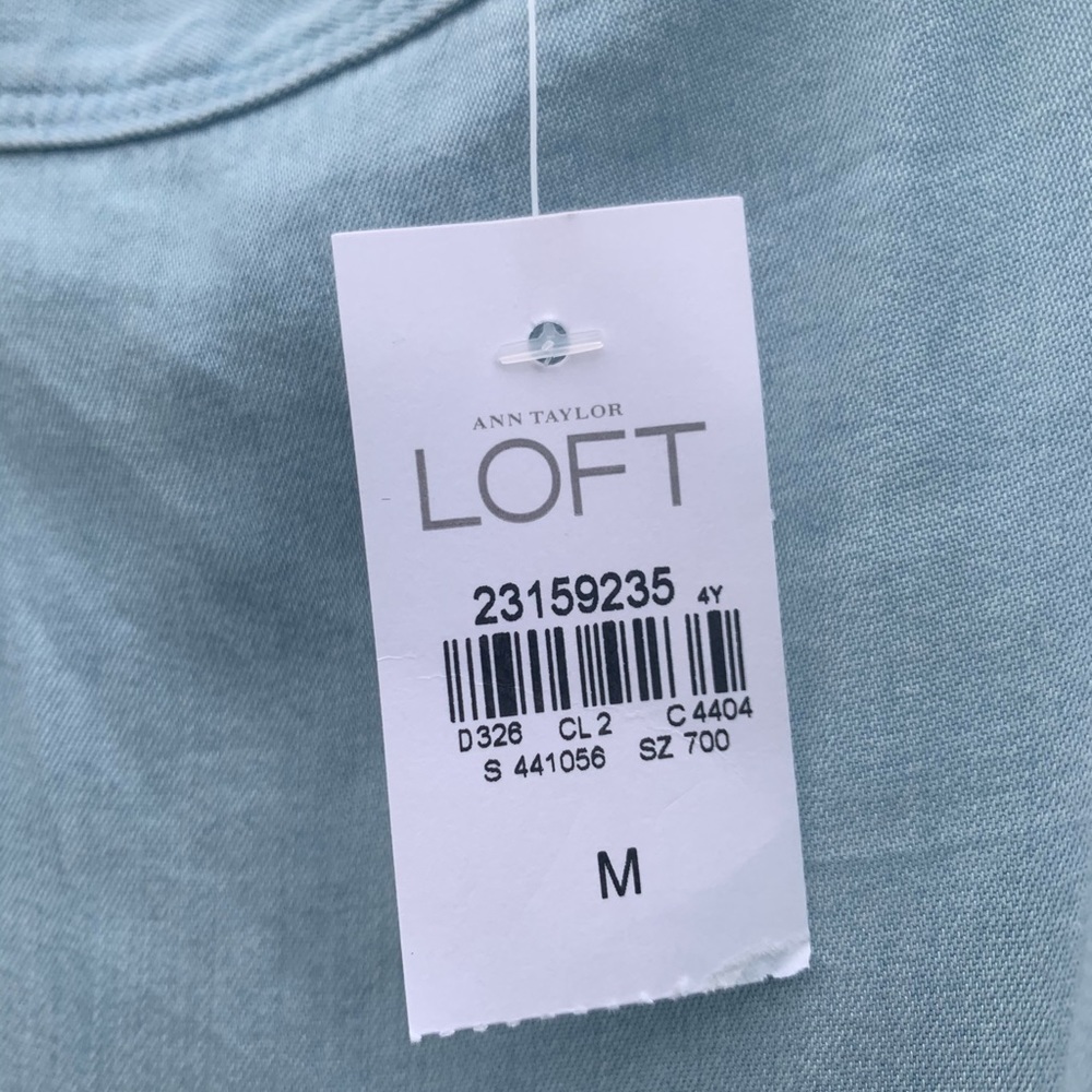 🆕Loft Chambray Apron Jumpsuit - Picture 4 of 5